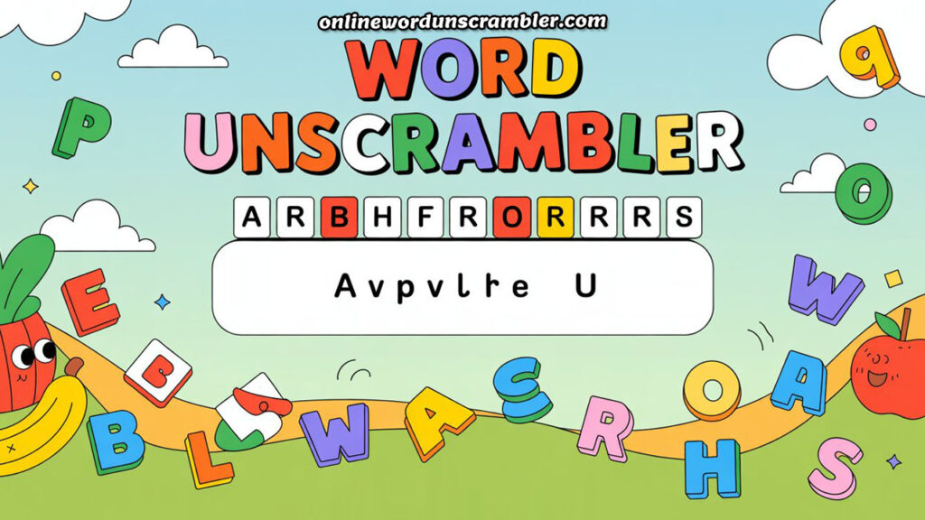 Online Word Unscrambler Jumbled Letters Game 4