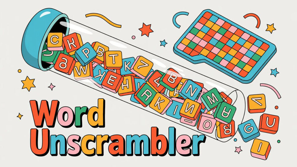 Online Word Unscrambler Letter Tube Puzzle Game 02